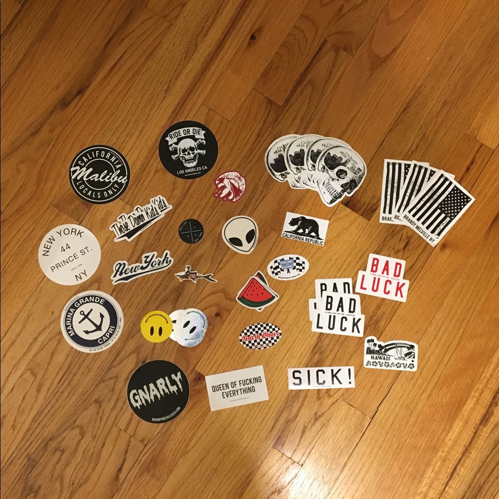 RARE BRANDY MELVILLE STICKERS